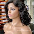 Fashion Curl Lace Front Human Hair Wigs for Black Women Full Hd Frontal Wig Human Hair Ocean Wave Bob Wigs